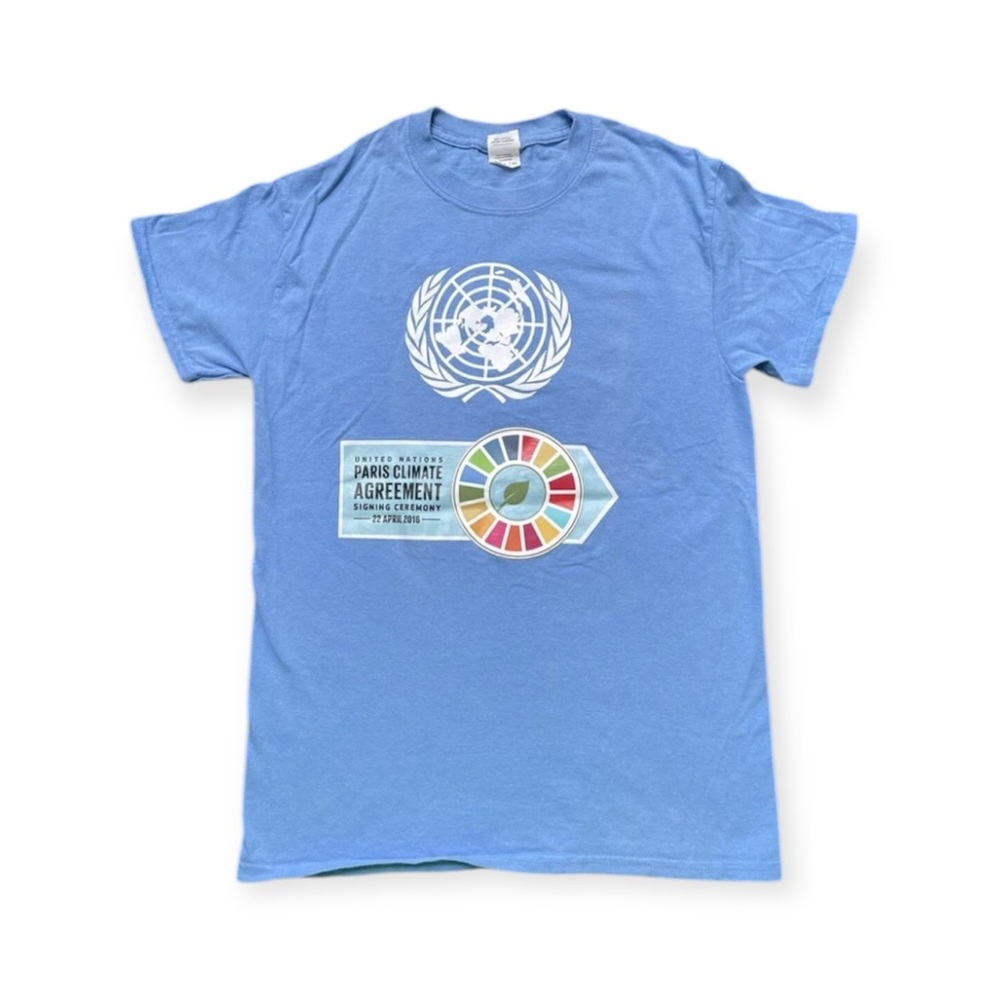 RARE 🇫🇷 2016 UN Paris Climate Agreement Signing Ceremony Commemorative Tee | S